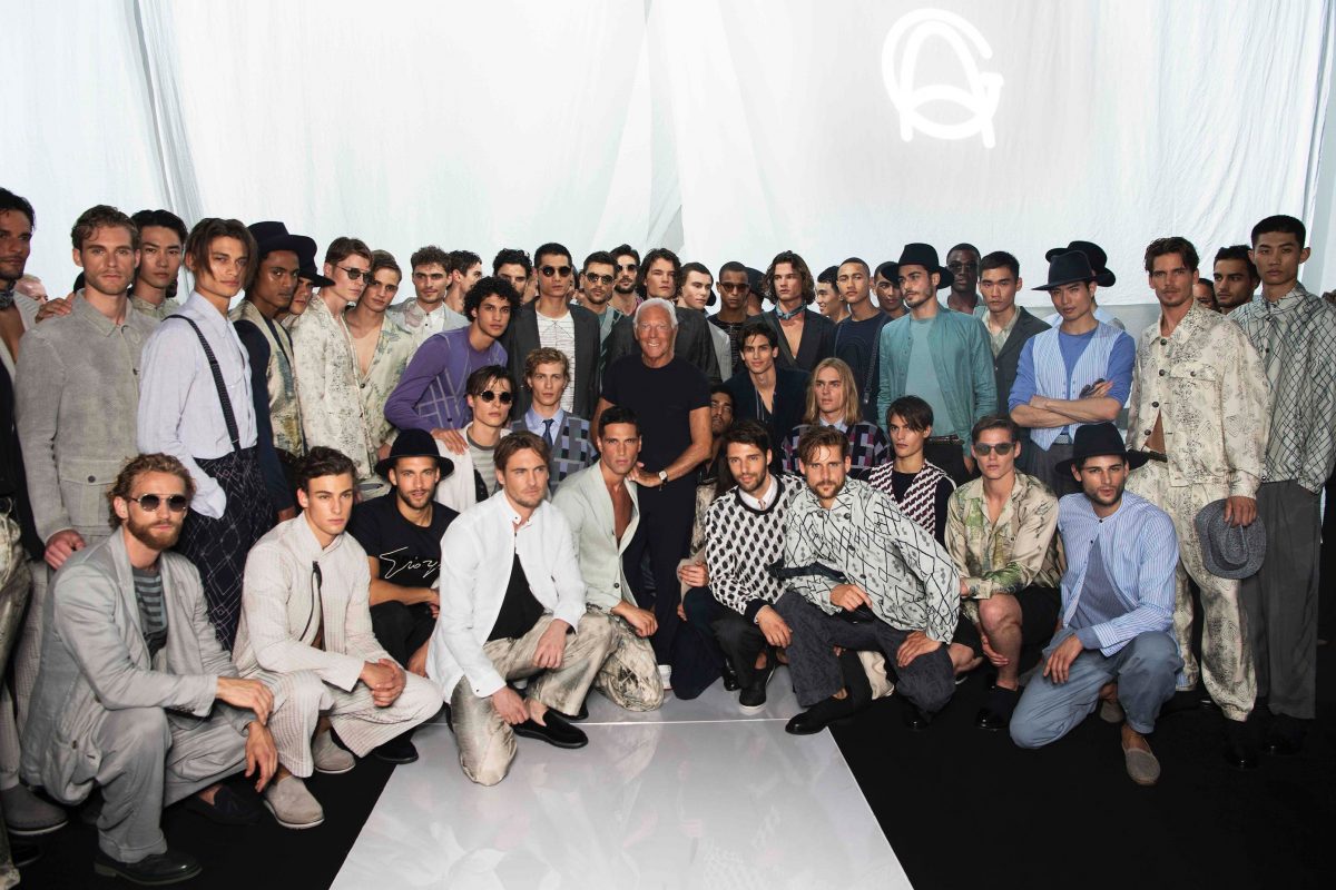 Giorgio Armani Menswear SS19_GA with models