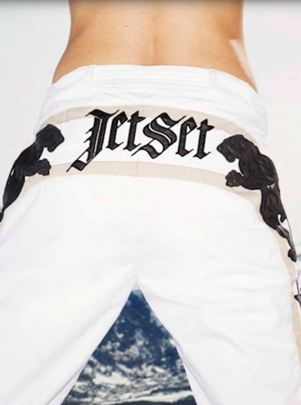 Can Jet Set still Jet Set_Featured Jet Set rücken weiße hose print