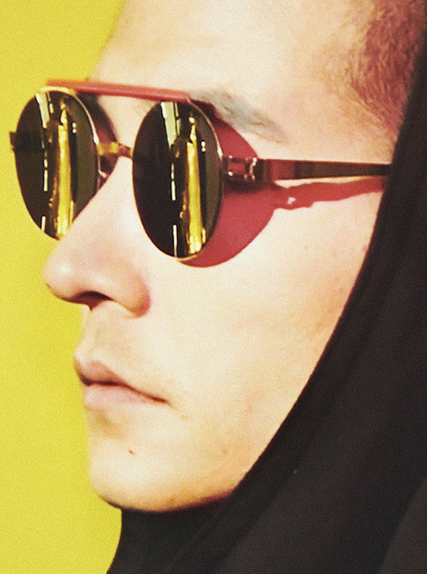 Frage der Perspektive_Featured Mykita campaign yellow background man