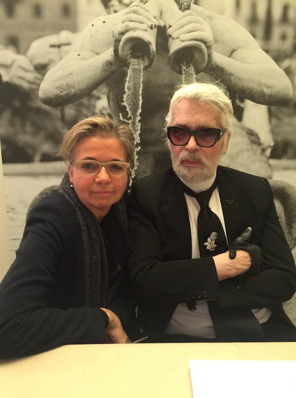Inga Griese, Nummer 44_Image 02 Inga Griese mit Karl Lagerfeld