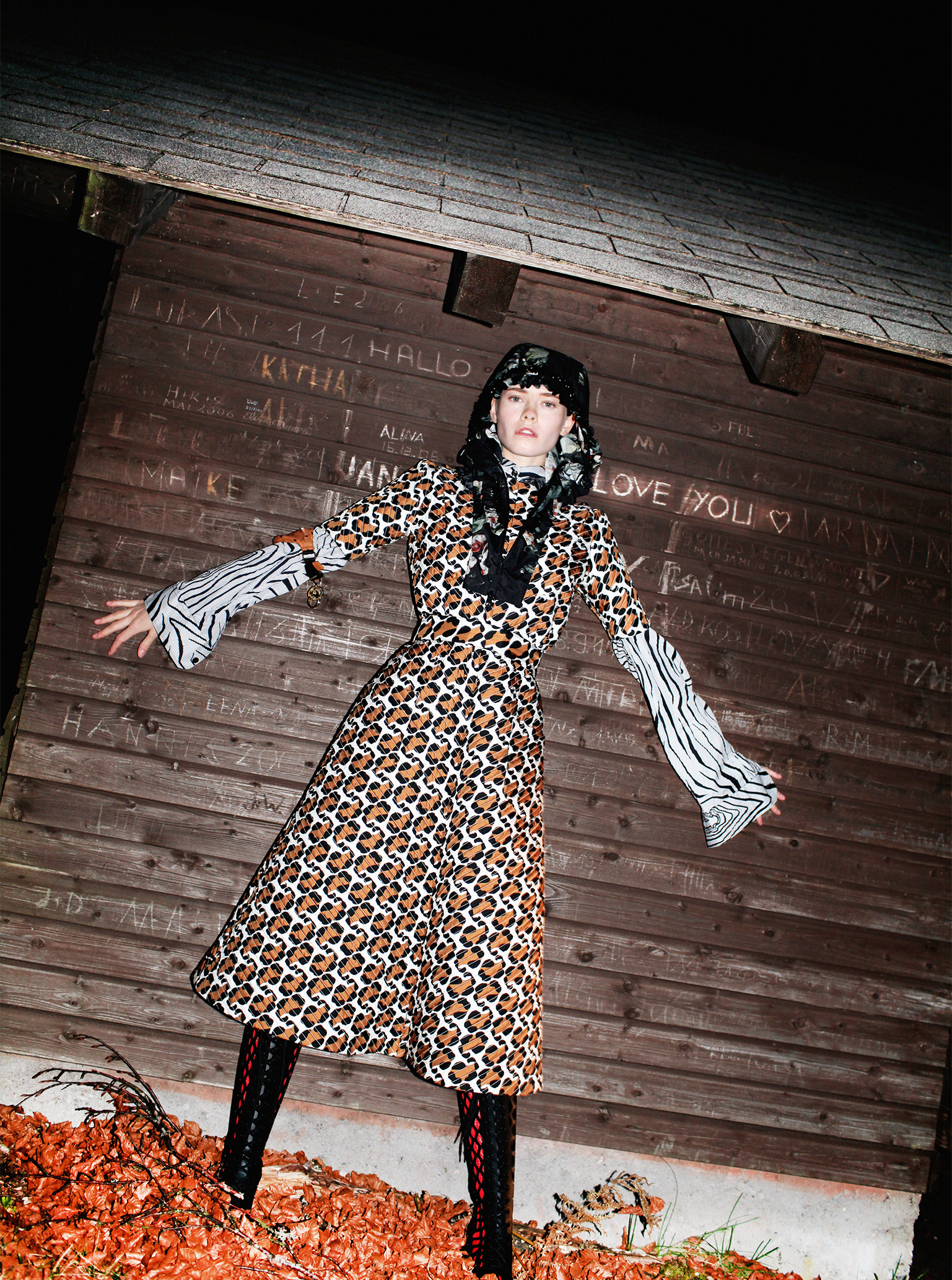 Dark Forest Fairy Maike Inga in Fendi Fendi Leo Dress Maike Inga Dark Forest Fairy