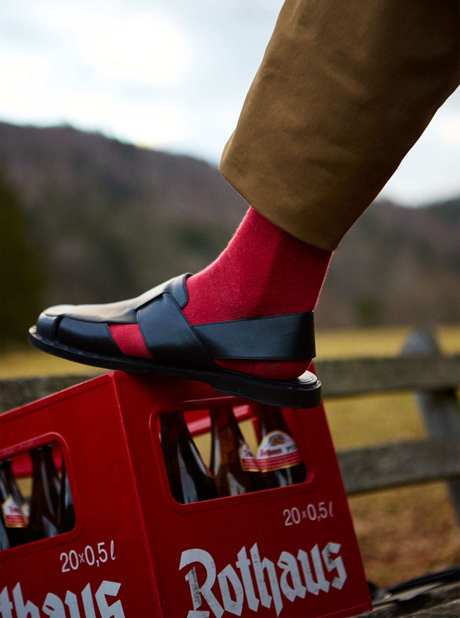 Scharzwald, auf eine Reise gehen mit Rothaus und Falke auf eine Reise gehen mit Rothaus Bier und roten Falke Socken