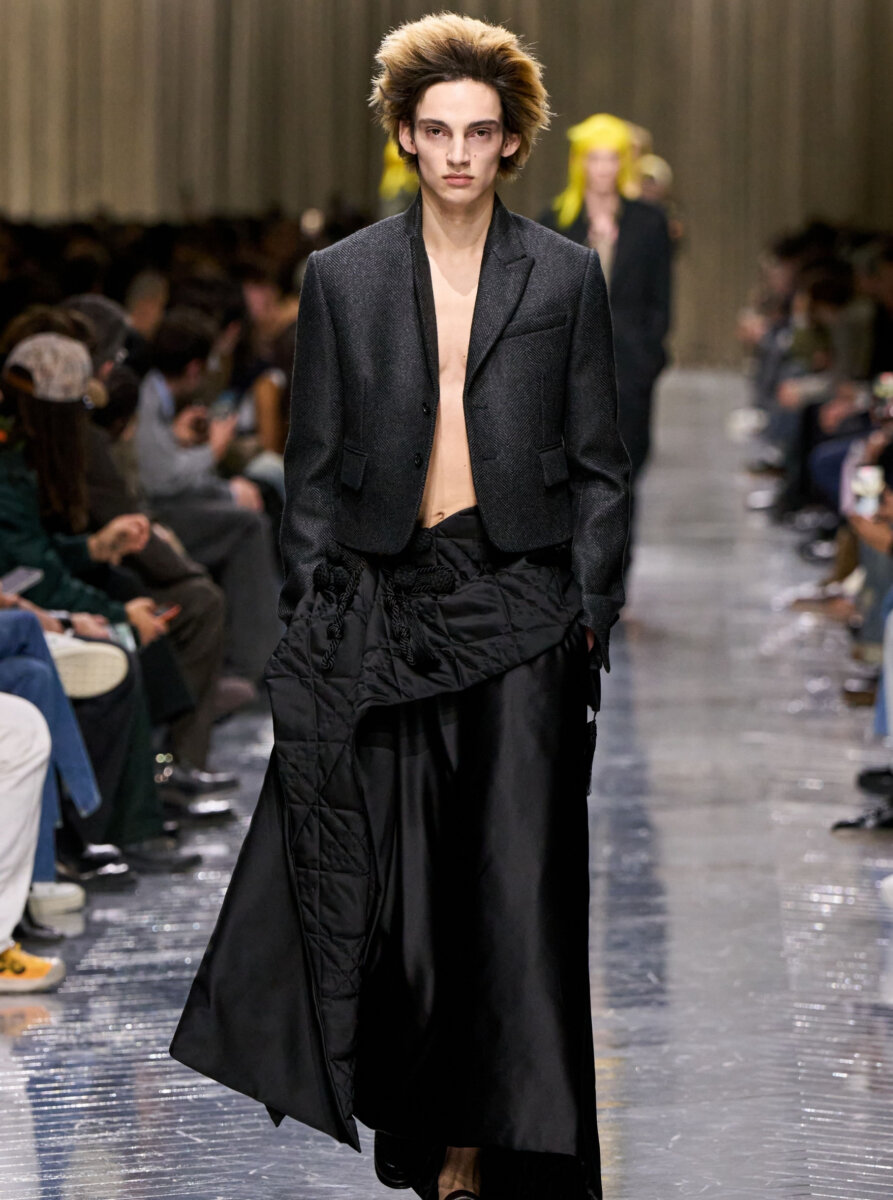 Bare skin at Dior F/W 2026