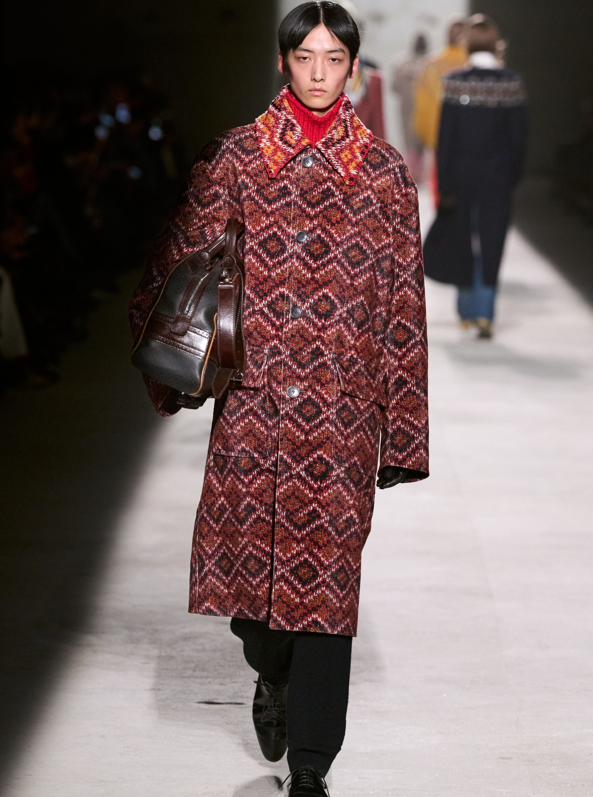 knitted coats at Dries Van Noten F/W 2026