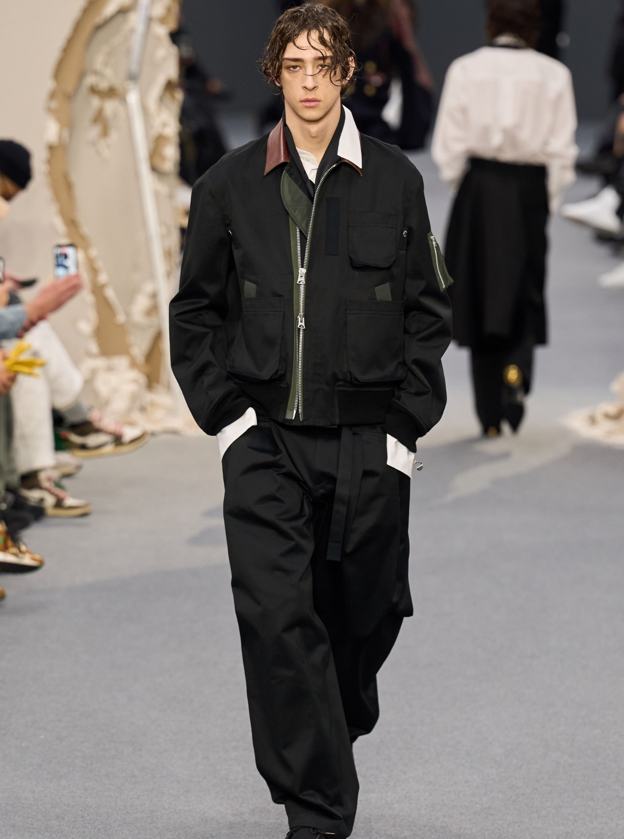 Multi pocket bomber jackets
