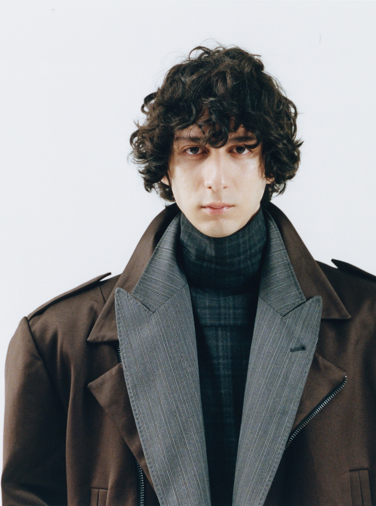 35 Coat INSTITUTION BY GALIB GASSANOFF; Jacket BRUNELLO CUCINELLI; Shirt GAL NELL DAHAN