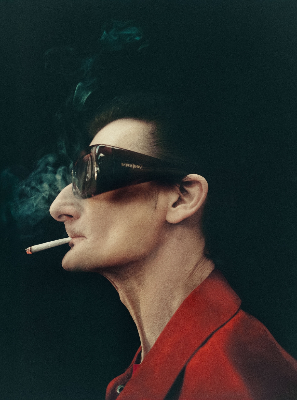 49 Sunglasses SAINT LAURENT; Jacket TOM FORD