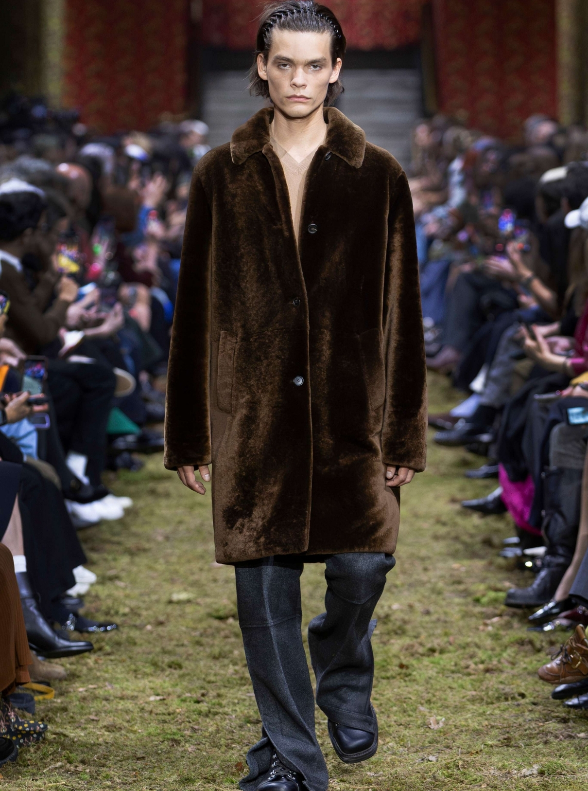 Standout men's teddy coat look