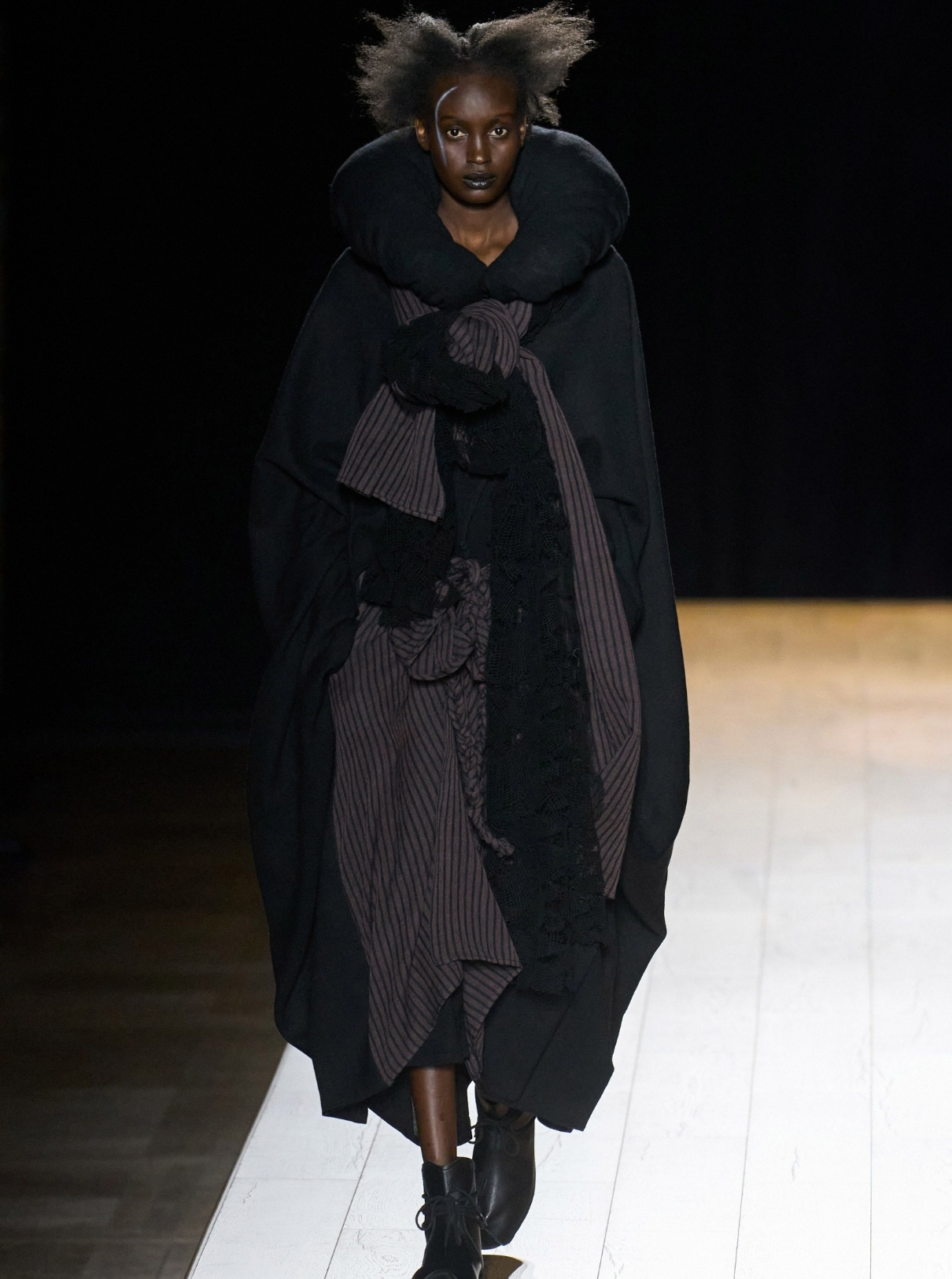 Fabrics piled on